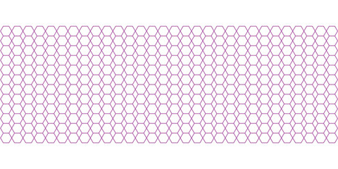 Intricate pattern of interlocking hexagons in soft purple