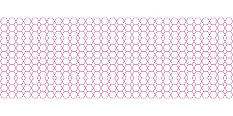 Intricate pattern of interlocking hexagons in purple