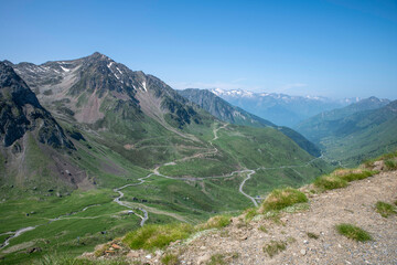 from the top of the tourmalet in the pyrenees in france