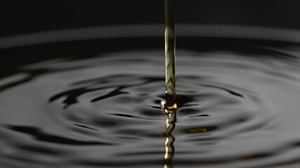 Oil drop suspended in air