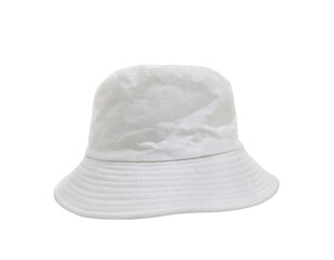 White bucket hat, PNG transparent.