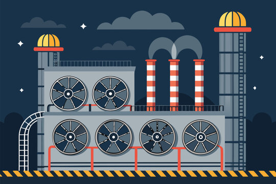 Mine Ventilation Fans Night Industrial Bac