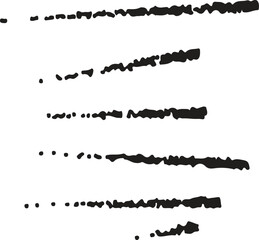 black brushes and vector borders for creative design projects,