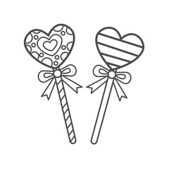 Valentines Day Lollipop Heart