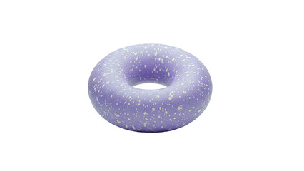 Purple Donut-Shaped Object with Speckled Pattern