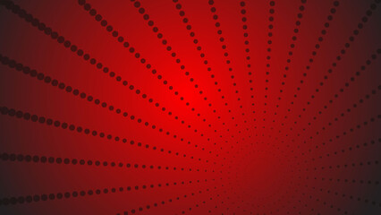 Bold Red Abstract Dynamic Halftone Burst Background