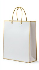 Elegant Shopping Bag: This is a sophisticated shot showcasing a stylish shopping bag, embodying the essence of retail luxury, perfect for conveying elegance and the joy of consumerism.
