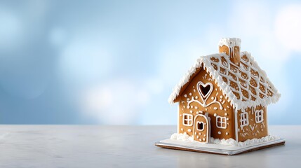 Gingerbread House Delight: An intricately decorated gingerbread house stands as a symbol of holiday cheer and festive gatherings. The meticulous detail and inviting appearance create a warm.