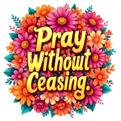Fototapeta premium Pray without ceasing