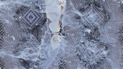 eye catching illustrator blended with stone