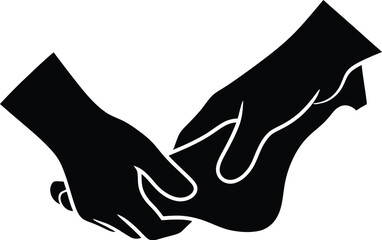 
Jesus Christ Washing the Feet Vector Illustration, Close Up of Biblical Scene of Humility and Service, Christian Religious Icon for Maundy Thursday, Easter, and Lent Art
