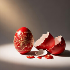 Victorious Bulgarian Easter Egg Symbol of Luck