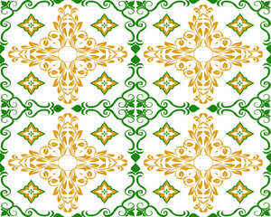 Geometric Ethnic Pattern Design Background or Wallpaper.