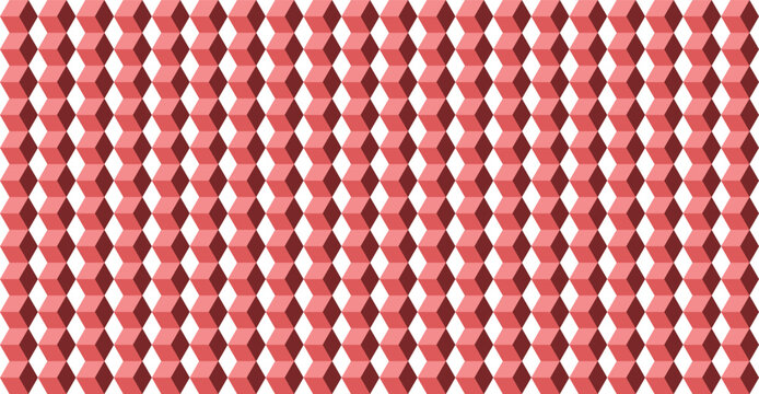 Repetitive red diamond pattern on white background