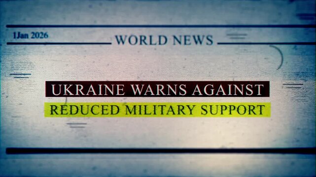 Ukraine Warns Against Reduced Military Support Newspaper Headlines