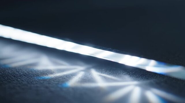 Light passing through glass edge