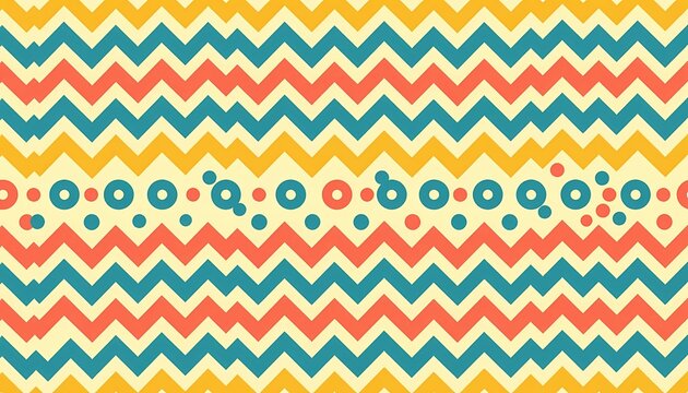 for kids clothes, decoration and wallpaper, seamless geometric pattern with triangles - Powered by Adobe