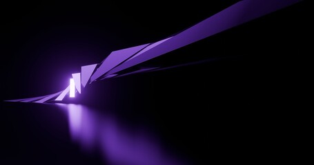 Futuristic architecture background building geometric shape 3d render