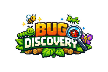 Pixel art bug adventure: explore the colorful world of insects with fun characters