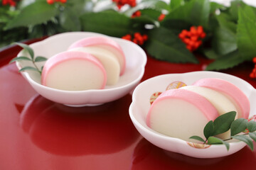 紅白かまぼこ　おせち料理