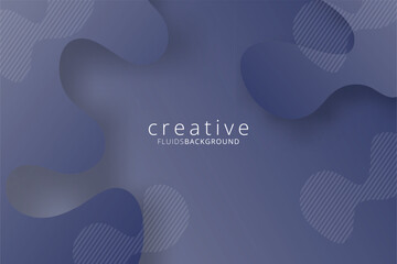 Modern minimalist papercraft background with abstract fluid shapes and vibrant gradient colors. Elegant layered design with shadows for a realistic 3D depth effect.