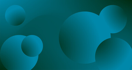 Abstract blue Green Gradient background with circles for wallpaper web page background and banners Copy Space