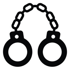 shackles vector icon