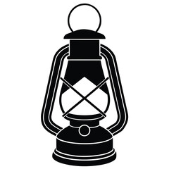 old lantern vector icon