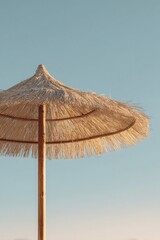 Aesthetic Summer Seascape with Sandy Beach and Gentle Ocean Waves under Warm Sunlight