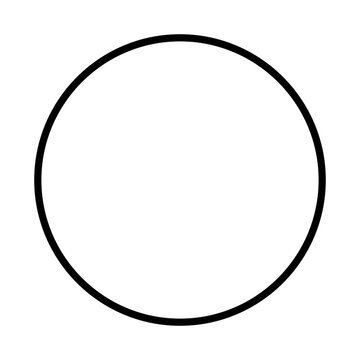 Solid circle with smooth outline, perfect for buttons, avatars, or soft rounded design elements in modern interfaces.