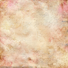 Valentines day vintage retro seamless beige background