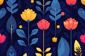 Gentle peony flower repeating background