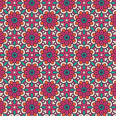 Fototapeta premium Chinese traditional vector pattern with seamless stitching, designed for prints, illustrations, packaging, wall art, fabrics, home decoration, Wrapping Paper 