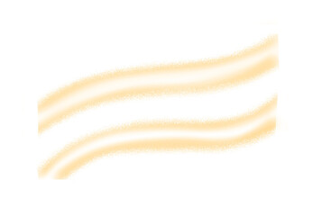 A white rectangle with wavy brush tear in the center and orange glowing light, isolated on transparent background.