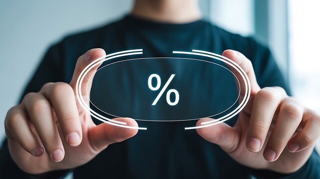 Person holding a digital lock symbolizing cybersecurity and data protection - Powered by Adobe