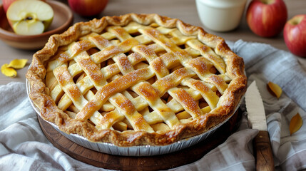 Torta di Mele - Apple Pie: A classic apple pie with tender apples and a flaky golden crust.