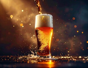 Golden beer light