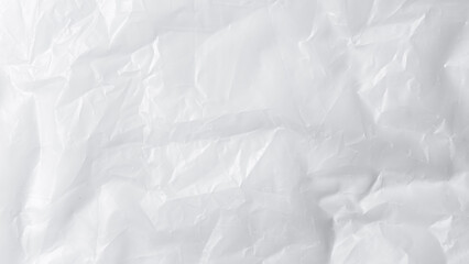 White Crumpled Paper or plastic Texture Background