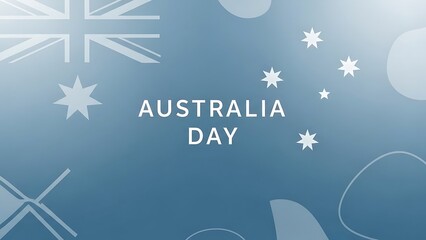 Australia day vector banner, greeting card , 26 January Australia day