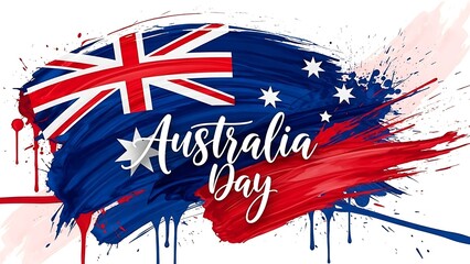 Australia day vector banner, greeting card , 26 January Australia day