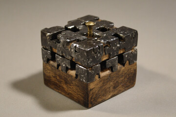 Obraz premium Vintage Jigsaw Puzzle Box