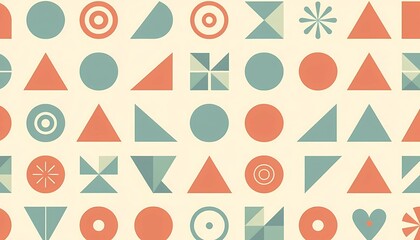 for kids clothes, decoration and wallpaper, seamless pattern with hearts