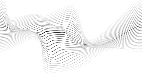 Design elements . Abstract Vector Striped Geometric Background, parallel horizontal hand drawn wavy lines pattern .
