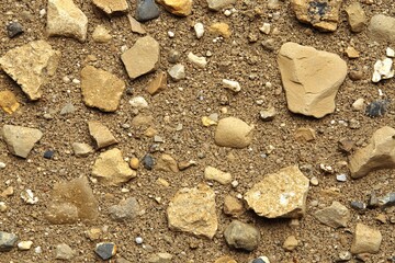 Natural Stone Detail Texture Background Featuring Sand Beige Color Palette and Matte Surface Finish