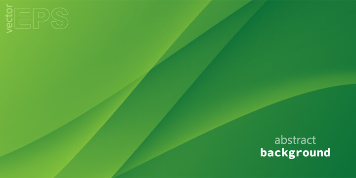 simple green background . modern wavy background style