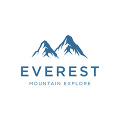 Iceberg logo template design with creative concept.