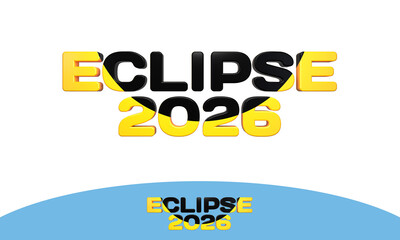 Logo pour l'&eacute;clipse solaire d'ao&ucirc;t 2026 en Espagne