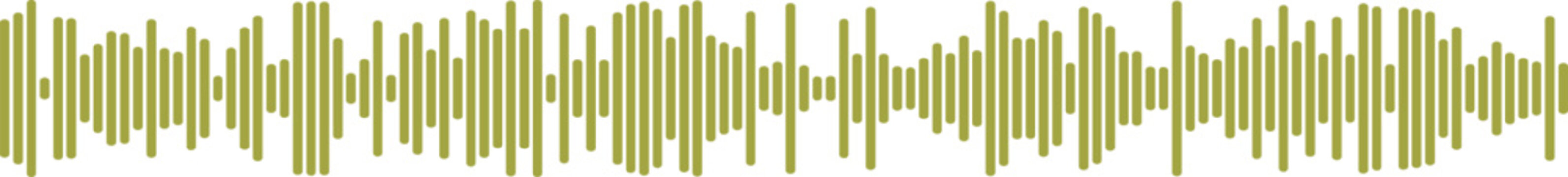 Sequential sound waves displaying audio frequency patterns