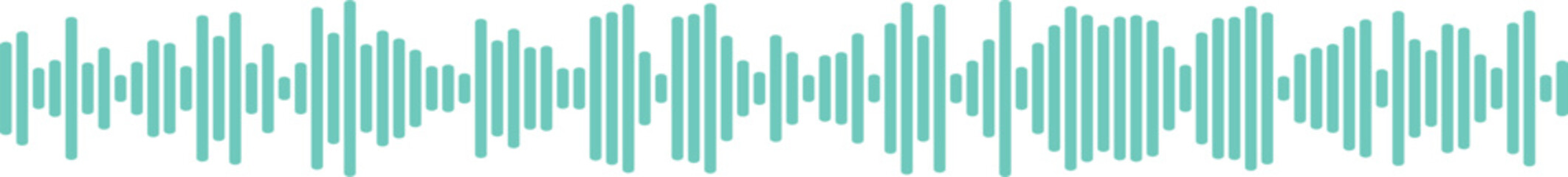 Obraz premium Sequential waveform patterns in turquoise tones
