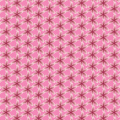 Seamless Floral Pattern On A Pink Background design